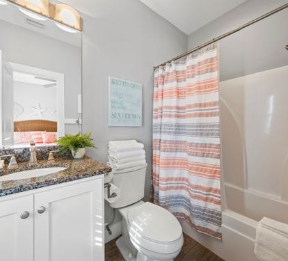 Two Little Lambs Bathroom 2 with Tub Shower Combo