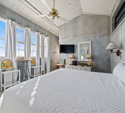The Beach Shack Primary Bedroom with King Bed