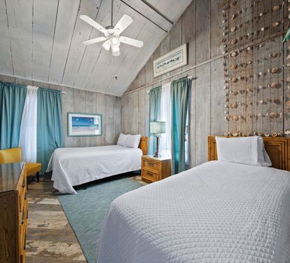 The Beach Shack Bedroom 3 with Queen and Twin Beds
