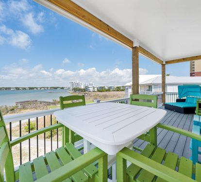 Sweet Tea Lagoon Front Balcony off Main Living Area