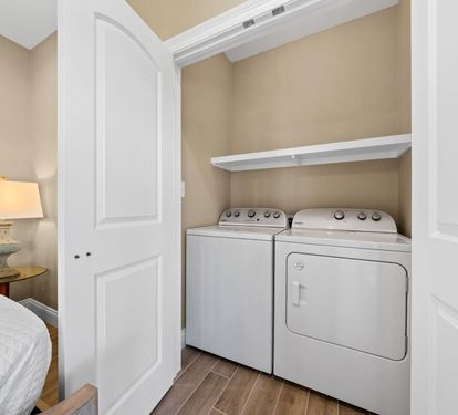 Sweet Tea Full Size Washer Dryer in Primary Bedroom 2nd Floor