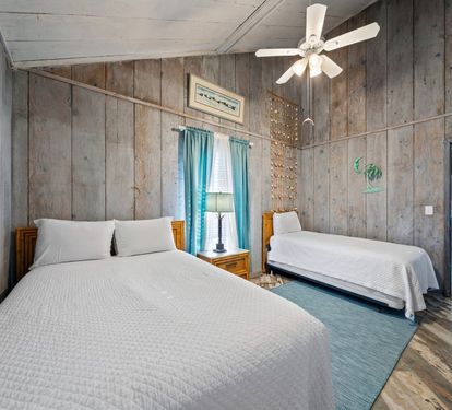 The Beach Shack Bedroom 3 with Queen and Twin Beds