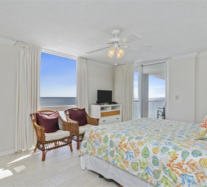 Wake up to endless ocean views from your oceanfront bedroom, where bright coastal decor meets the soothing sound of waves.