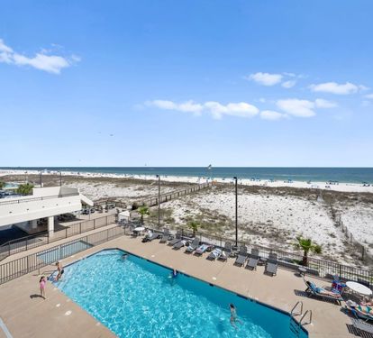 Island Winds 280 Pool & Gulf Views from Gulf Front Balcony