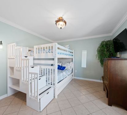 Island Winds 280 Bedroom 3 with Full-over-Full Bunk Bed + Trundle