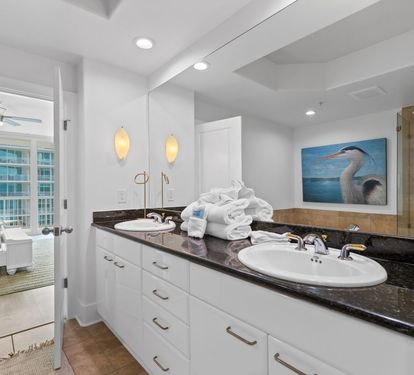 Caribe 901D Primary Bathroom with Double Sinks