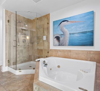 Caribe 901D Soaking Tub and Separate Shower
