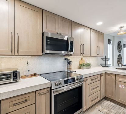 Chef's Kitchen with Stainless Steel Appliances