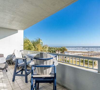 Beach Club 303B Gulf Front Balcony