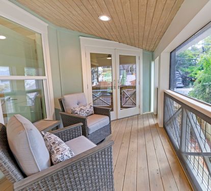 2nd Floor - Screened in Porch off Living Room
