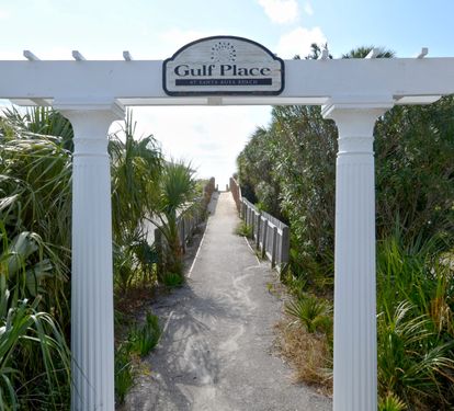 Direct beach access at Gulf Place—just a short stroll down a scenic path to the sugar-white sands of 30A.