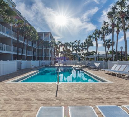 The community pool area.