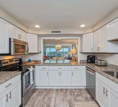 Your fully equipped kitchen features granite counters, stainless appliances, and everything needed to create memorable meals during your stay.