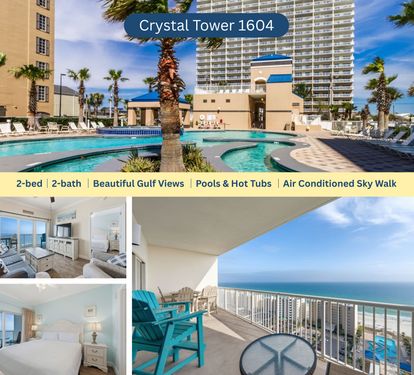 Crystal Tower 1604 2br/2ba 16th Floor Condo