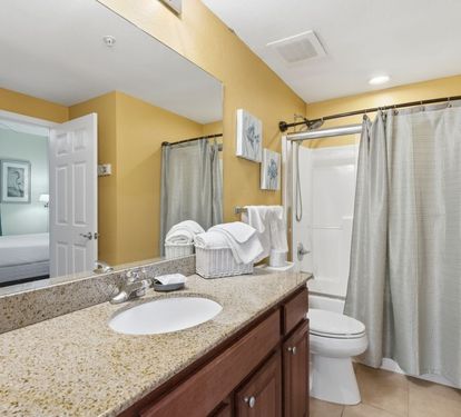 Crystal Tower 1604 Bathroom 2 with Tub Shower Combo
