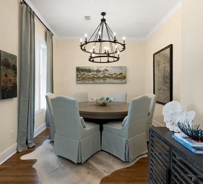 Your elegant dining space awaits with comfortable seating and warm lighting for memorable meals together.