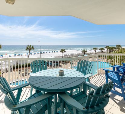 Step onto your private balcony and savor stunning ocean views while you dine al fresco, with the beach just steps away.