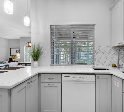 Kitchen with Pass Through Window
