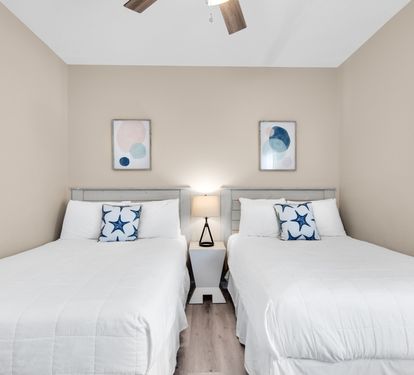 Bedroom 2 with 2 full beds