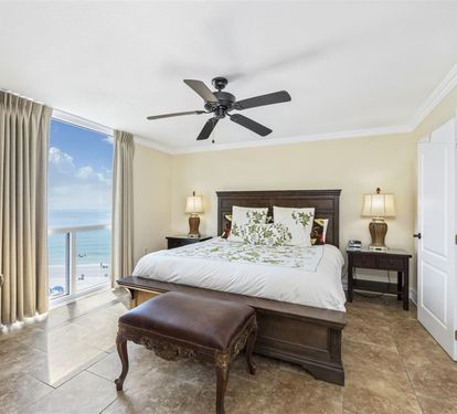 Wake up to stunning ocean views from your comfortable king bed, with gentle sea breezes through your window and luxurious furnishings.