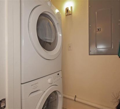 Keep your wardrobe fresh with convenient in-unit laundry facilities—no more packing heavy bags or searching for coin-operated machines during your stay.