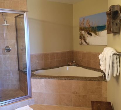 Large Garden Tub in Master Bath & Separate Shower