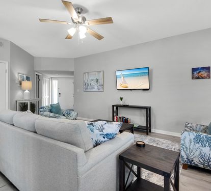 Living Area with Flat Screen TV