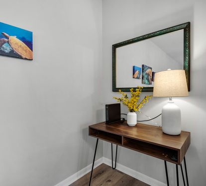 Desk in Living Area