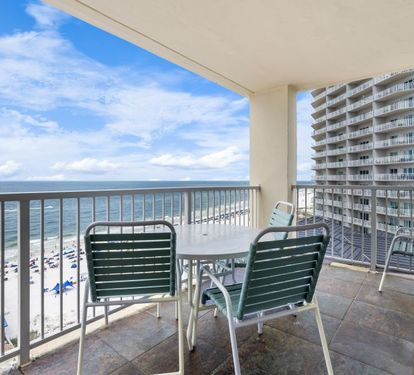Boardwalk 1087 Gulf Front Balcony Dining Table Seats 3 to 4