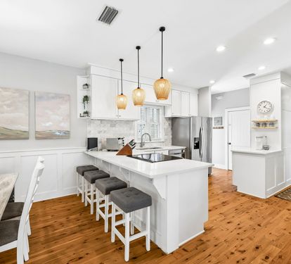 Spacious, Open-Concept Kitchen with Bar Seating for 4