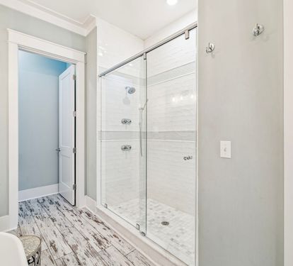 Rinse Off in the Spa-Like Walk-In Shower