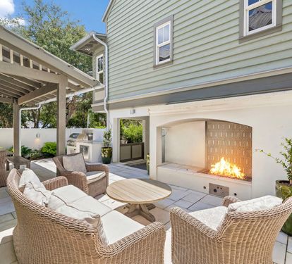 Unwind By the Outdoor Fireplace & Roast S'mores!