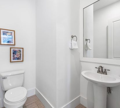 1st Floor Powder Room - Conveniently Located Off the Kitchen