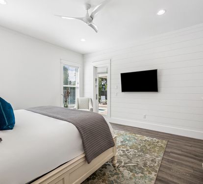 Primary King Suite - Patio Access + Flat-Screen TV