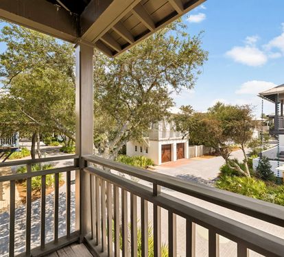 Enjoy the Peace & Quiet of Rosemary Beach on the Balcony!