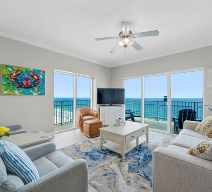 Crystal Shores West 501 Living Room with Queen Sleeper