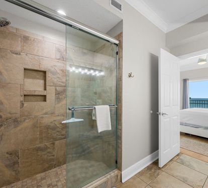 Crystal Shores West 501 Primary Bathroom with Step-in Shower