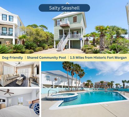 Salty Seashell 4-Bedroom House Fort Morgan