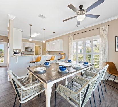 Salty Seashell Dining Table Seats 8