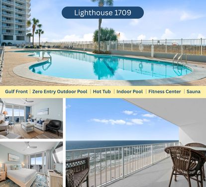Lighthouse 1709 | 2 Bedroom 2 Bathroom | Gulf Front