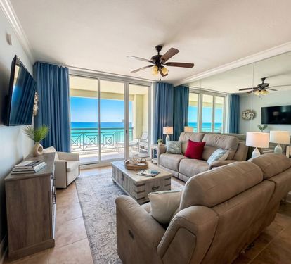 Unwind in a bright, comfortable space where the soundtrack is gentle waves and the backdrop is pure emerald water.