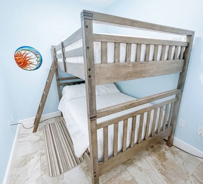 Comfortable extra sleeping space to keep everyone close and comfy during your stay. 2 Full size bunk beds - Bedroom #4