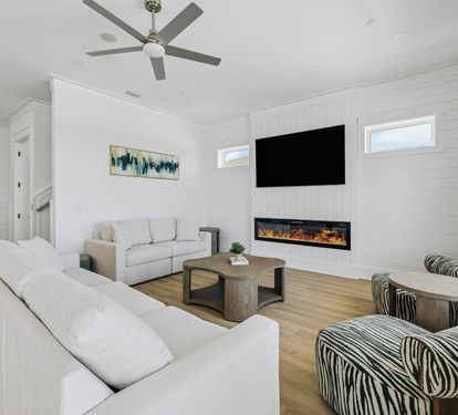 Cozy Up Around the Electric Fireplace & Enjoy a Movie Night!