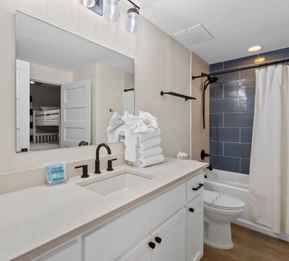 Crystal Tower 904 Bathroom 2 with Tub Shower Combo