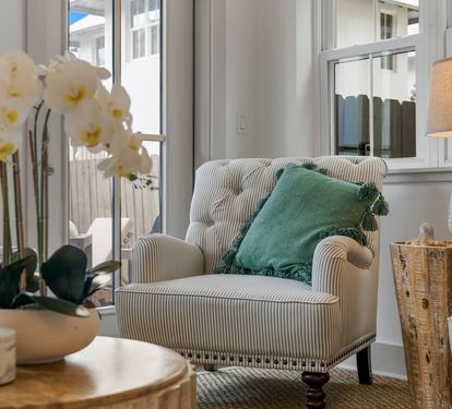 Enjoy cozy reading white tucked into a quiet corner of the living room