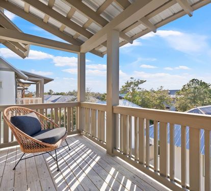 The 3rd floor balcony, just off the master suite