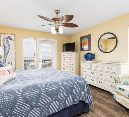 Cabana Beach House Primary Bedroom with King Bed