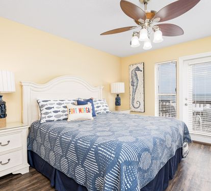 Cabana Beach House Primary Bedroom with King Bed