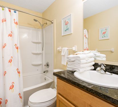 Cabana Beach House Bathroom 2 with Shower/Tub Combo