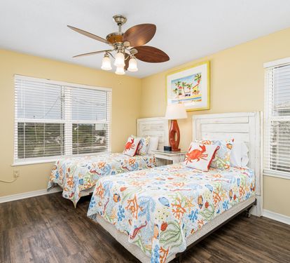 Cabana Beach House Bedroom 4 with Twins